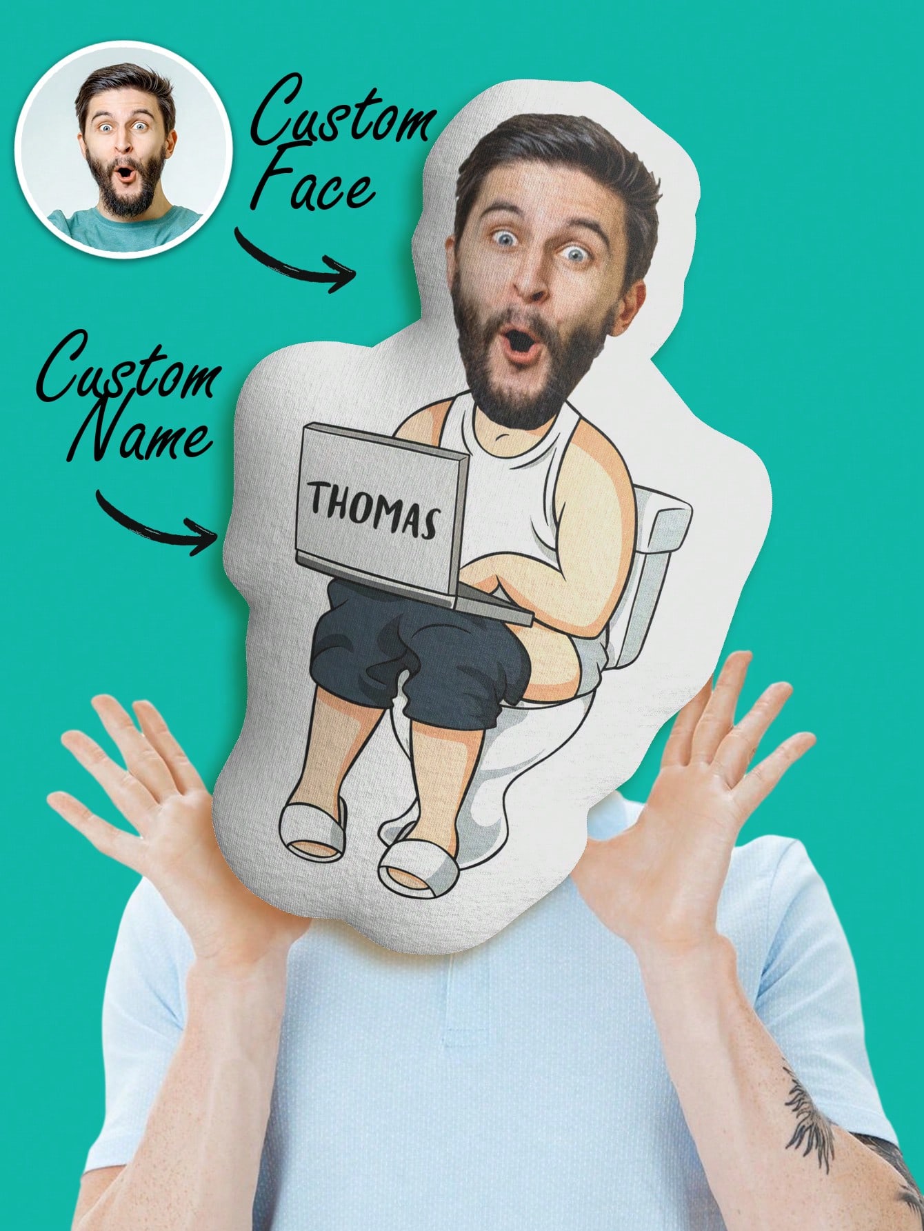 Home Textiles And Decor - Custom Funny Ugly Face Pillow Personalized