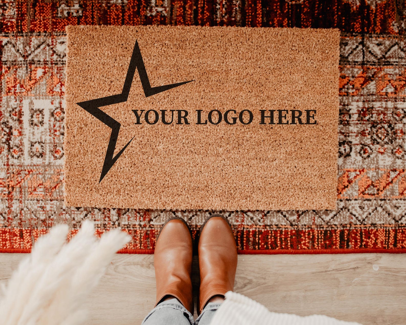 Custom Logo Doormat Coir Anti- - Home Textiles Company review and price