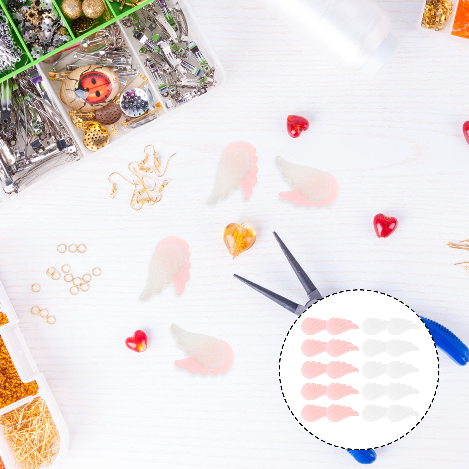 20Pcs Angel Wing DIY Phone Cas - Home Textiles And Decor review and price