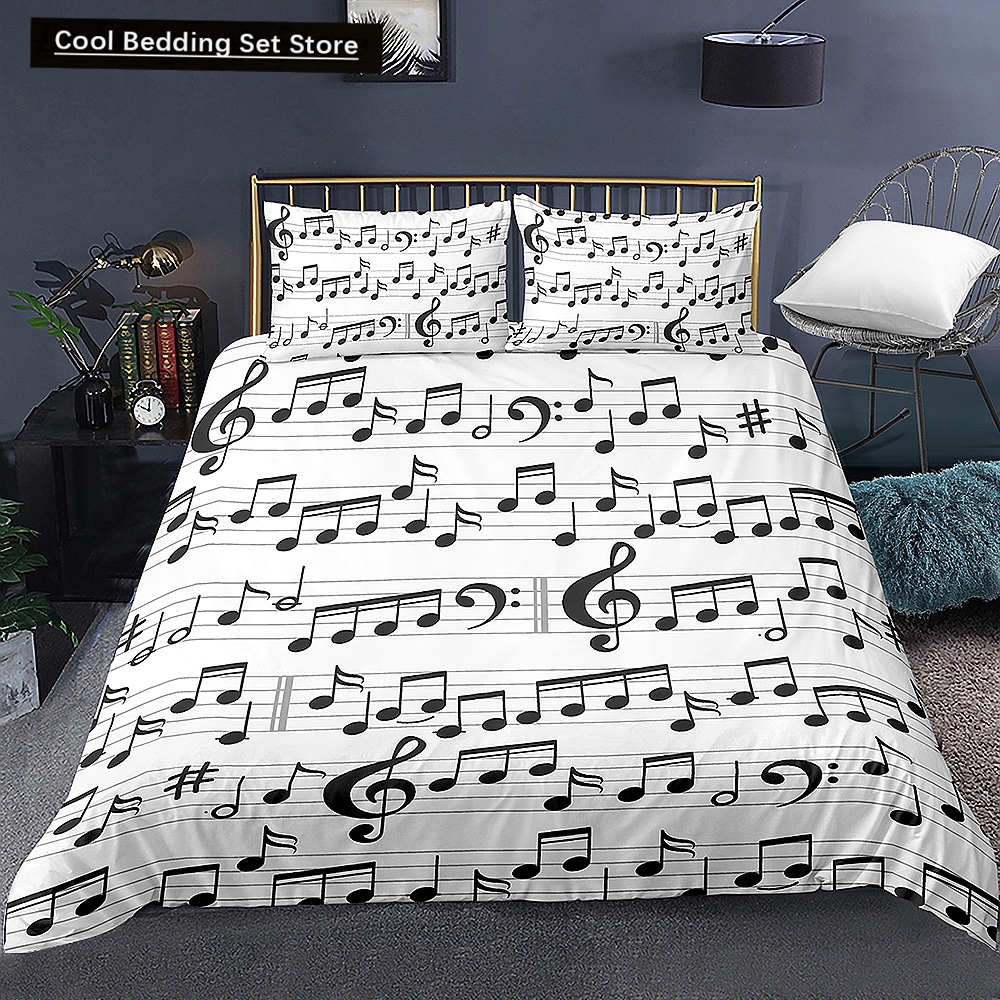 Music Notes Bedding Set for Ki - Home Textiles Notes review and price