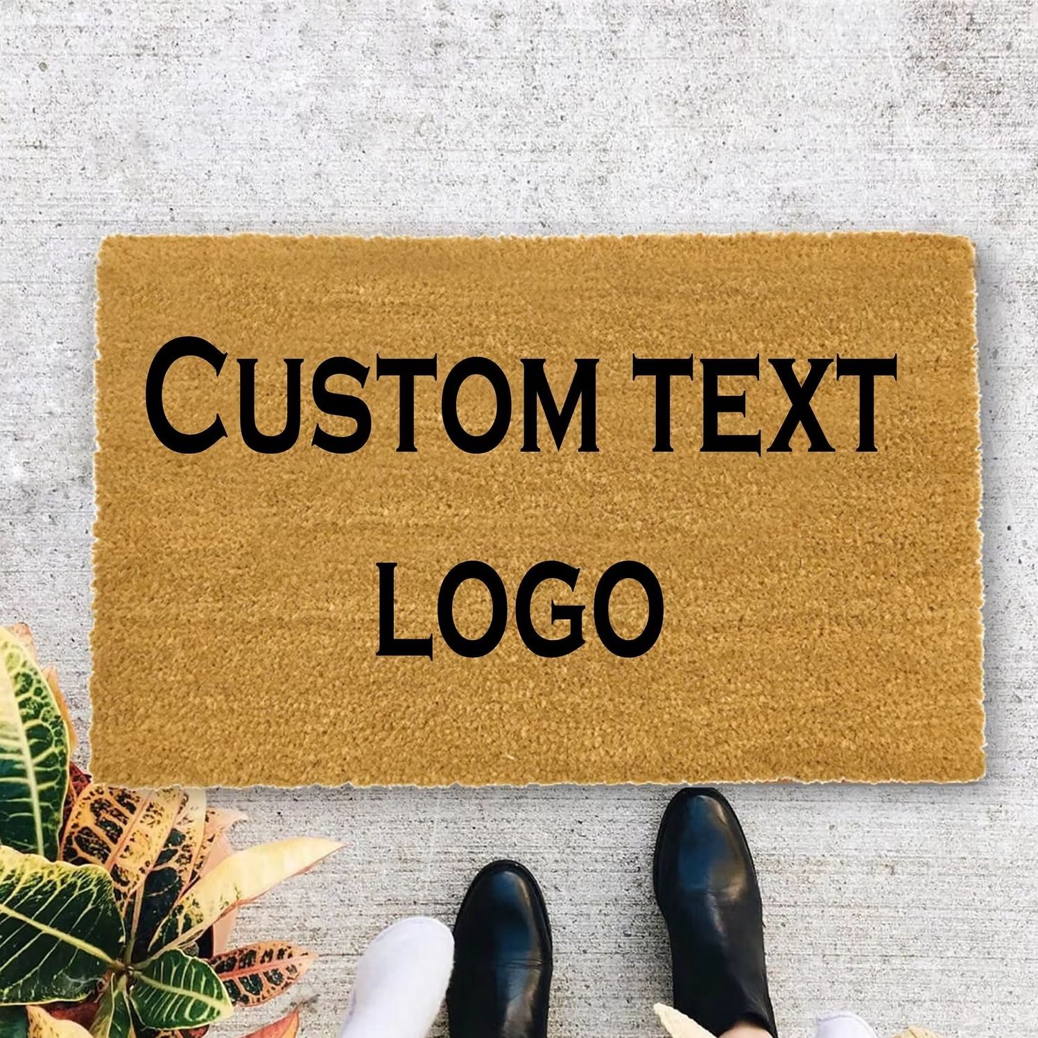 Custom Text Logo Doormat Fashi - Home Textiles Company review and price