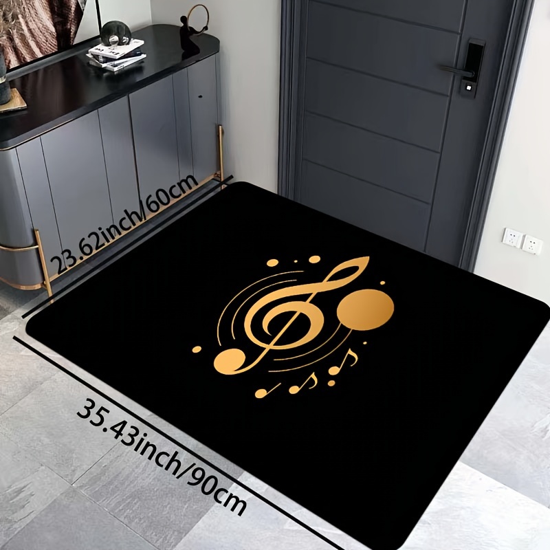 Simple Music Notes Area Rug, S - Home Textiles Notes review and price