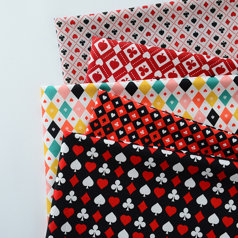 Ins Poker Element Cotton Digit - Home Textiles Fabric review and price