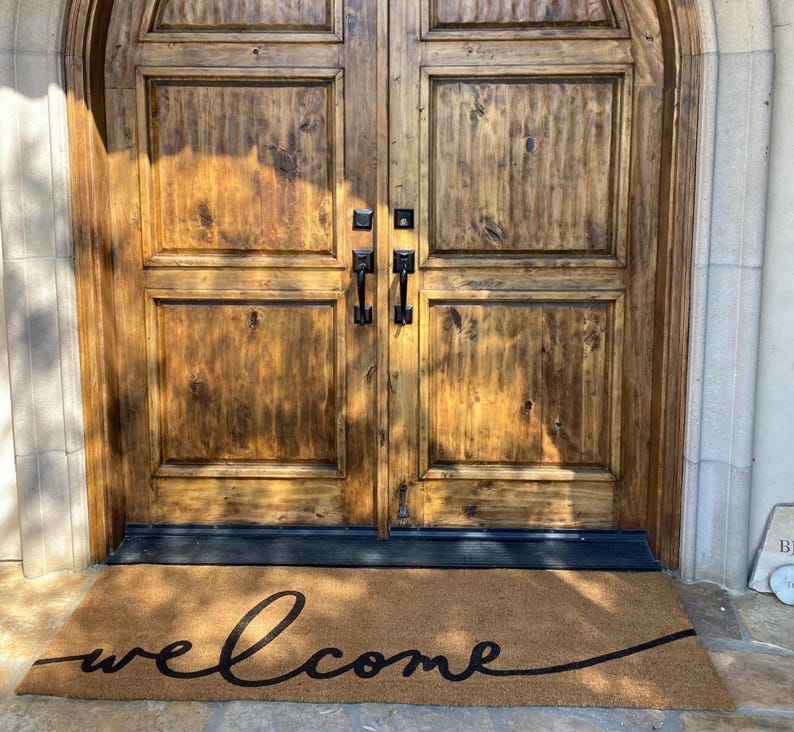 Welcome Doormat Custom Persona - Home Textiles Company review and price