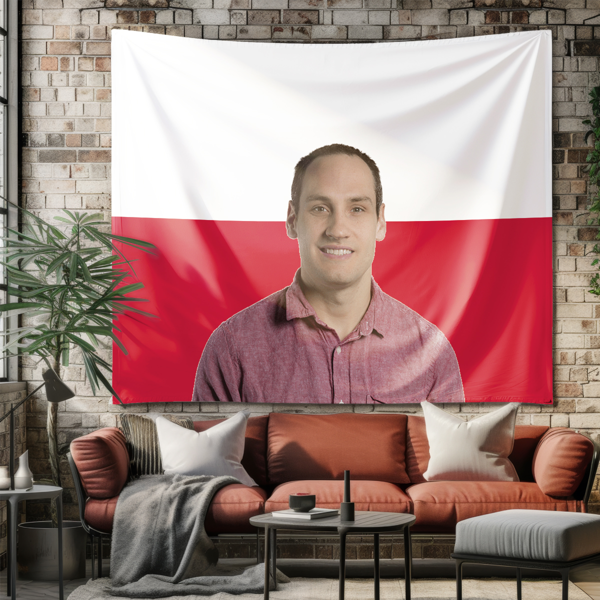 1Pc Custom Photo Polyster Flag - Home Textiles And Decor review and price