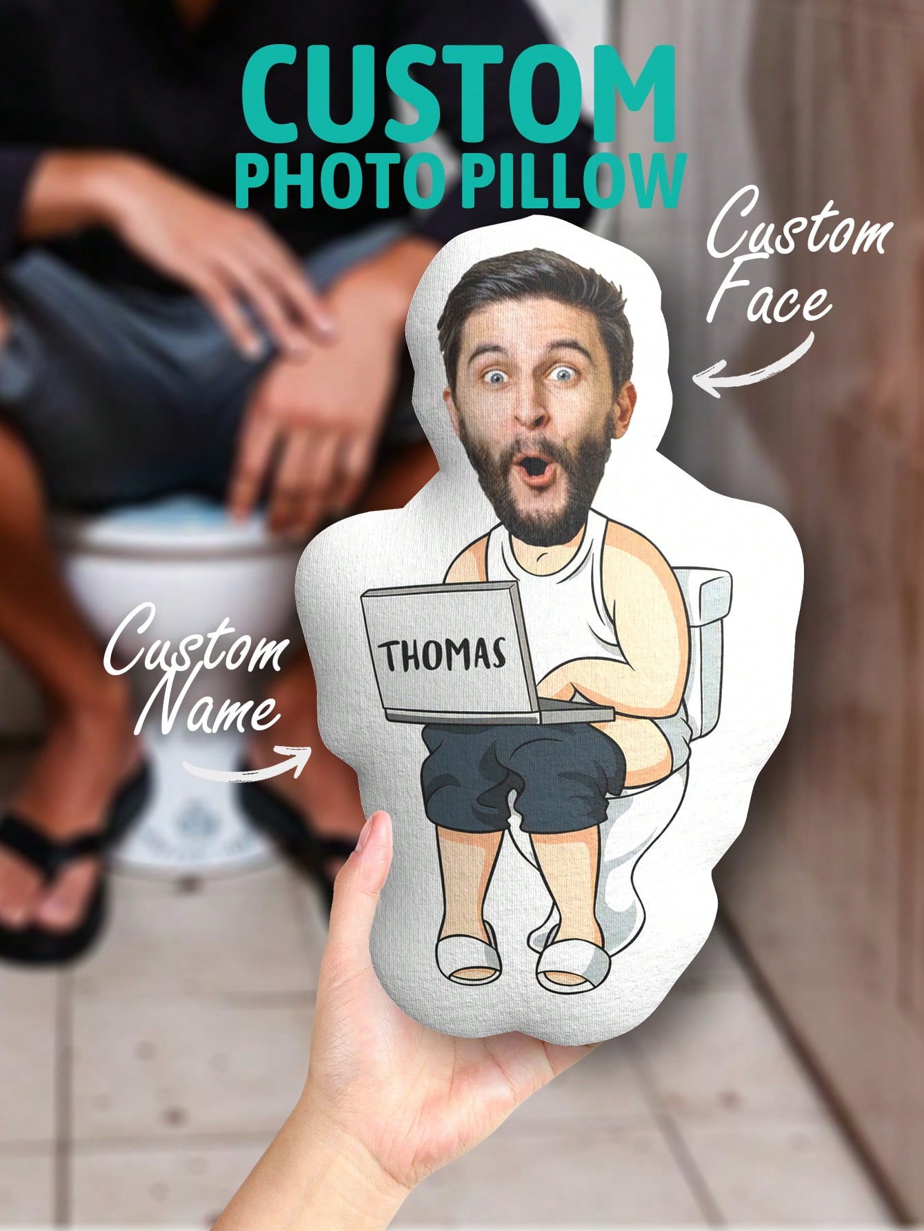 Custom Funny Ugly Face Pillow  - Home Textiles And Decor review and price