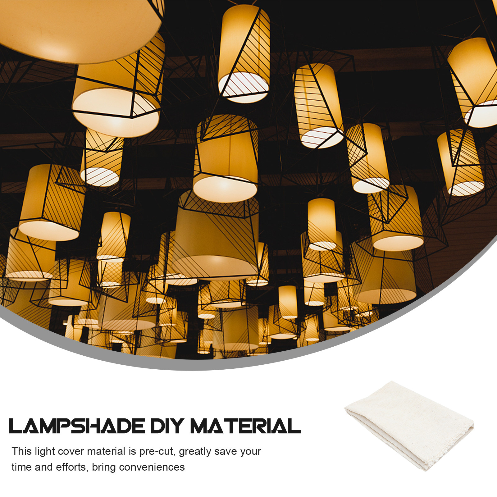 Colored Flax Lampshade Materia - Home Textiles Fabric review and price