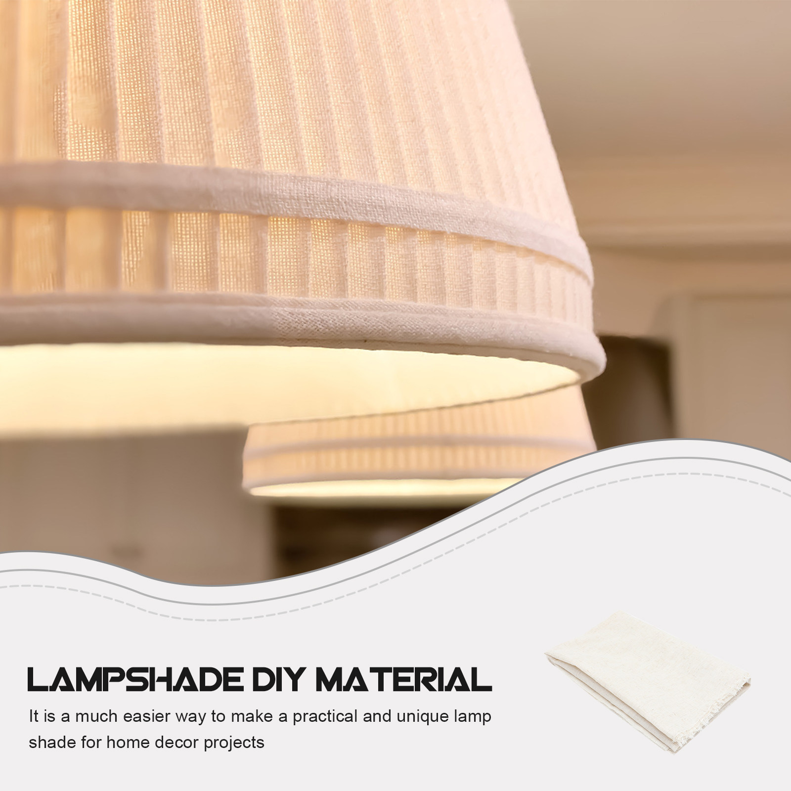 Colored Flax Lampshade Materia - Home Textiles Fabric review and price